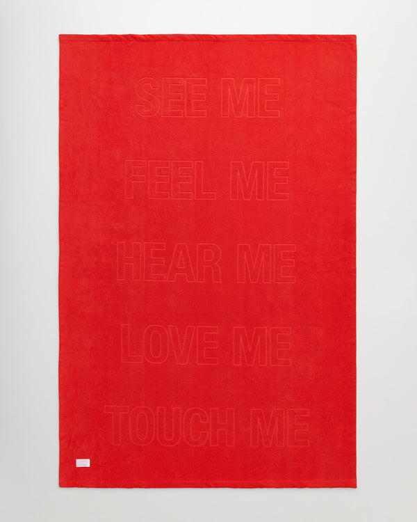 Lover towel | Spiaggia red Terry